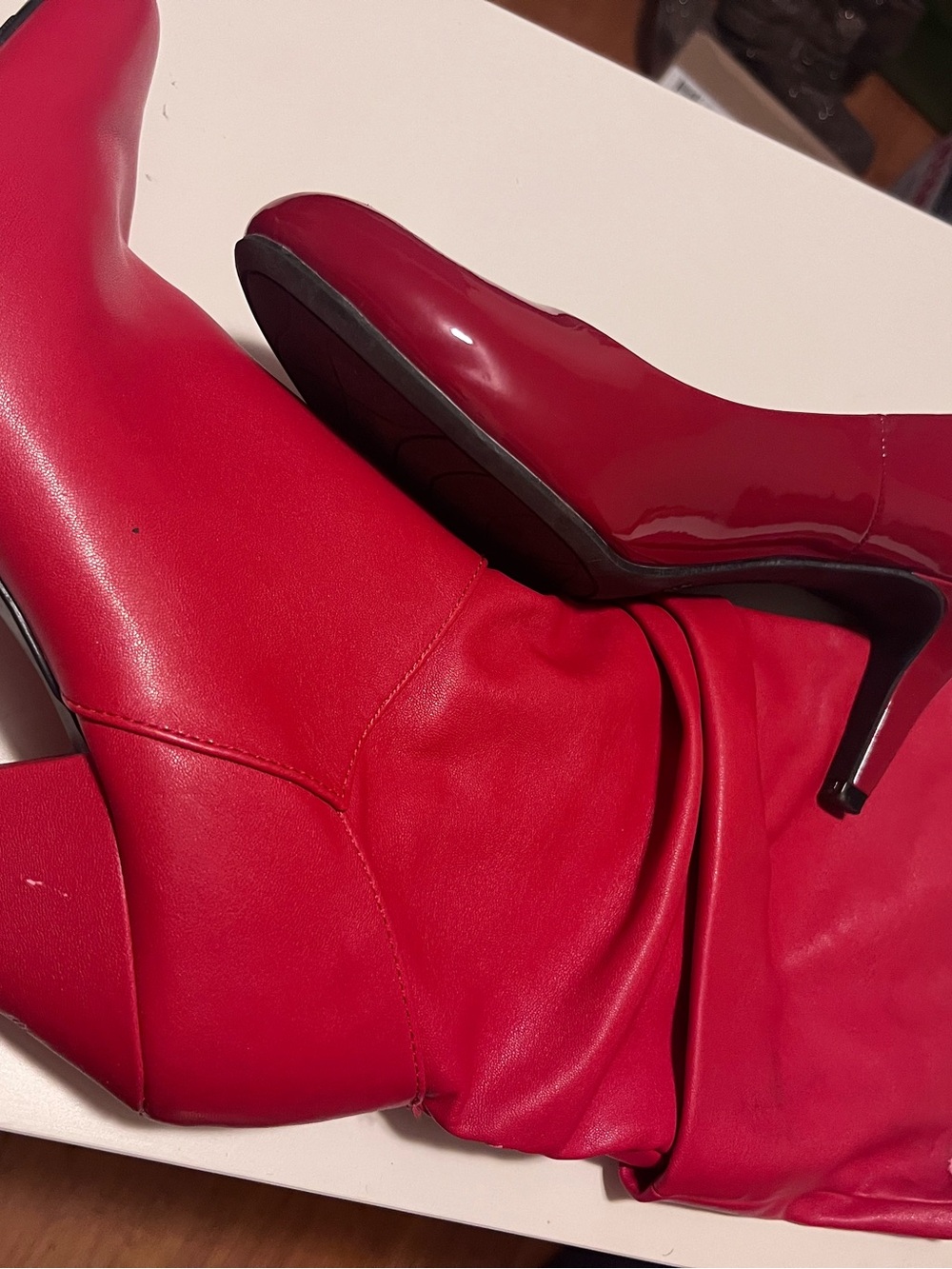 NIB- comfort plus by Predictions Red Patent Mid Heel Pumps - Picture 4 of 4